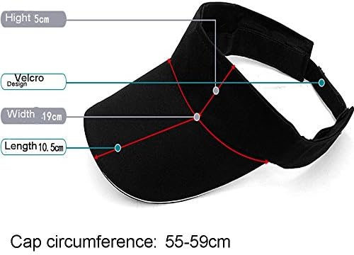 YEKEYI Унисекс Козирка Шапка Празен Топ Бейзболна Шапка Спорт на Открито Сверхлегкая Тенис Шапка с Регулируема Каишка за Голф