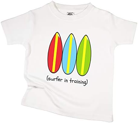 Тениска за деца от Органичен Памук The Spunky Stork Сърфист Surfboard За сърфиране