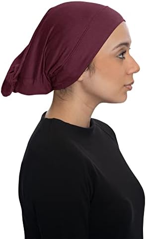 TheHijabStore.com Дамски Еластичната Шапка под Шал, Удобна Трикотажная Шапка-Капор, Закрывающаяся на 2 края