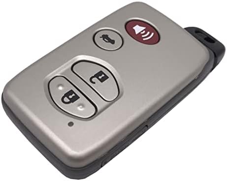 jokmoest Умно дистанционно управление Взаимозаменяеми Ключодържател Калъф подходящ за 2008- Toyota Highlander Venza Ключодържател без ключ (HYQ14AAB, HYQ12ACX, HYQ14AEM) (4 бутона)