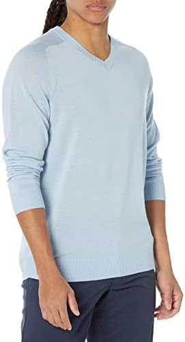 Мъжки пуловер от мериносова вълна, с V-образно деколте и обичайните размери на Aware (на разположение в най-високо цвят)