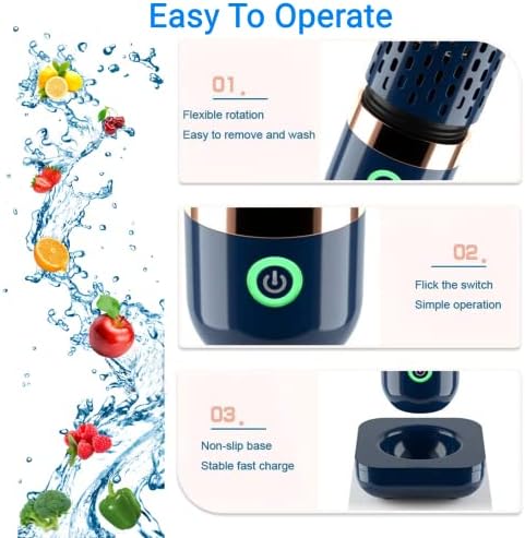 Перална Машина за плодове и зеленчуци, Устройство за Почистване на плодове, Портативен Пречиствател на плодове с технологията за пречистване на OH-йони за Пречистване на плодове, Зеленчуци, Чинии