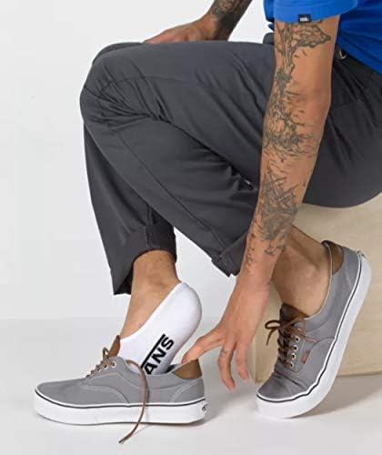 Мъжки чорапи Микробуси без показване - 3 опаковки - Бял / Черен / Сив - Размер мъжки обувки 9,5-13