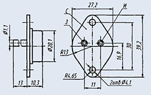 U. S. R. & R Tools Силициеви Транзистори KP813A на СССР, 1 бр.