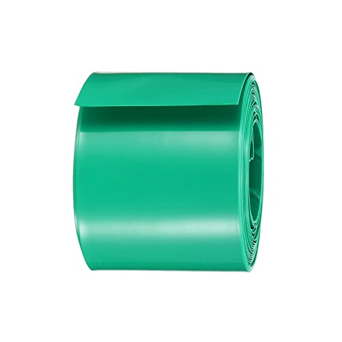 Свиване тръба Rebower, Тънка PVC-обвивка, за батерията, [за електрически 26650, домашно батерия] - 43 мм, Плоски, с дължина от 5 m /Зелен / 1 бр.