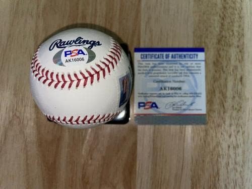 Лари Уокър Подписа Официален Списък на Залата на Славата бейзбол на Скалистите Планини, Аннулировал Марка PSA - Бейзболни топки с автографи