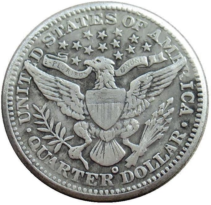 Американски Тримесечен Фризьор 1892 сребърно покритие Точно Копие на Възпоменателни монети