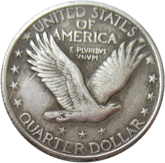 Възпоменателна Монета с репродукцией 25 Цента Стоящи Свобода през 1916 година, Покрита със Сребро