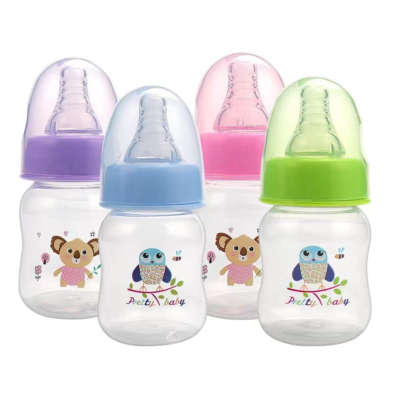 4 Опаковки средства против колики + Бебешки бутилки, Тесни Pretty Baby, 2 унция 60 мл (XU-VK5O-0KX5)