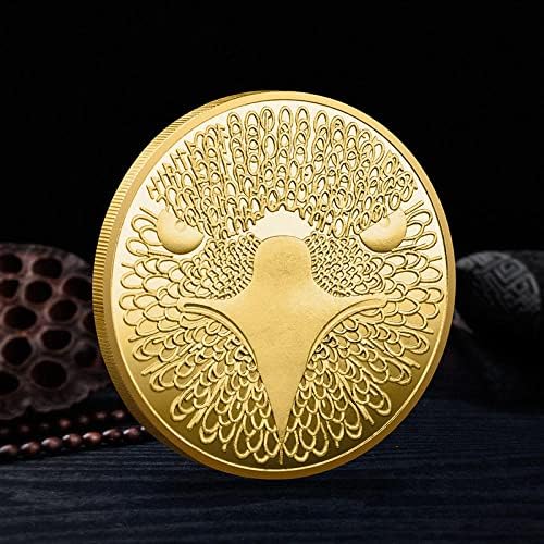 Златна Възпоменателна Монета Нова Лимитирана колекция от Декоративни монети с Защитен Калъф Криптовалюта Лъки Coin Virtual