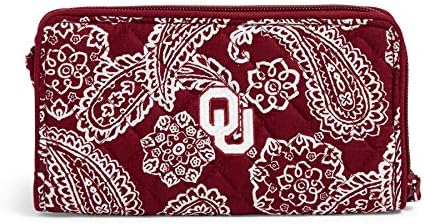 Маншет Vera Bradley Cotton Collegiate с цип отпред със защита за радиочестотна идентификация (на разположение няколко команди)