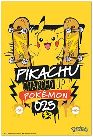 Официални еволюцията pokemon Eevee Трябва да улов на всички Тях! Плакат - 35,8x24,2 инча /91x61,5 см - предлага се в намалена форма - Плакат с покемонами - Готини плакати - Художествен плакат - Плакати и щампи - Стенни
