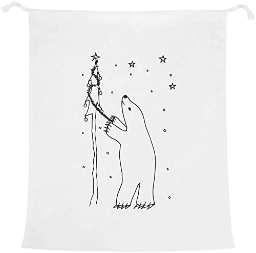 Чанта за дрехи Azeeda Бяла мечка и Коледно дърво /Пране /Съхранение (LB00022445)
