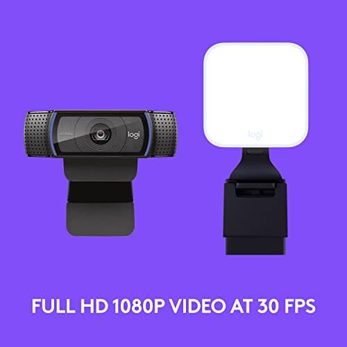 Logitech C920x HD Pro + Logitech for Създателите Litra Glow - Идеалното решение за ярки изображения на камерата