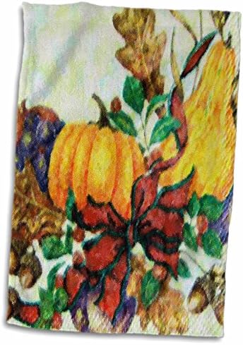 Кърпи 3dRose Florene Празничен комплект на Деня на Благодарността (twl-24607-1)