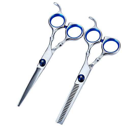 Ножици за подстригване, 2 бр. Набор от фризьорски ножици от неръждаема стомана (ножици за подстригване волос1, филировочные ножницы1)