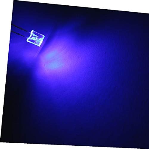 X-DREE 100шт DC3-3.2 V 20 ma Ярка светодиодна лампа, син цвят 2 мм х 5 мм х 5 мм 2Pin Излъчващи диоди (100шт DC3-3.2 V 20 ma Lámpara LED brillante Luz azul 2 мм х 5 мм х 5 мм Diodos emisores de 2 pines