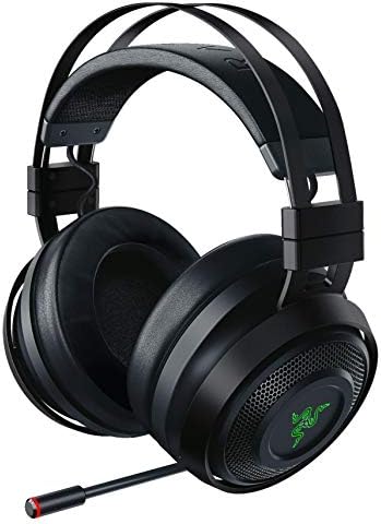 Детска слушалки Razer Nari Ultimate Wireless със съраунд звук 7.1, черна и детска мишка Naga Trinity: Оптичен сензор с резолюция от 16 000 dpi, Цвят RGB осветление, работа на смени лента