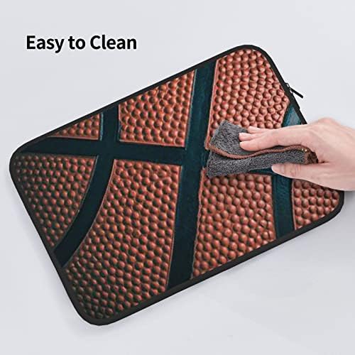 Малка чанта за лаптоп FFEXS Баскетбол Sport, здрав водоустойчив плат, чанта за лаптоп 13/15 инча, за бизнес, за училищна употреба.