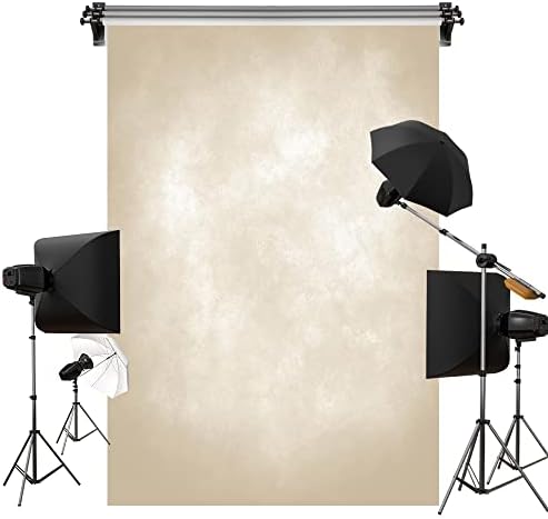 Кейт 6,5x10 фута /2x3 m Светло Жълт Фон Крем Абстрактна Шарка Фон за Портретна Фотография Подпори за фото студио