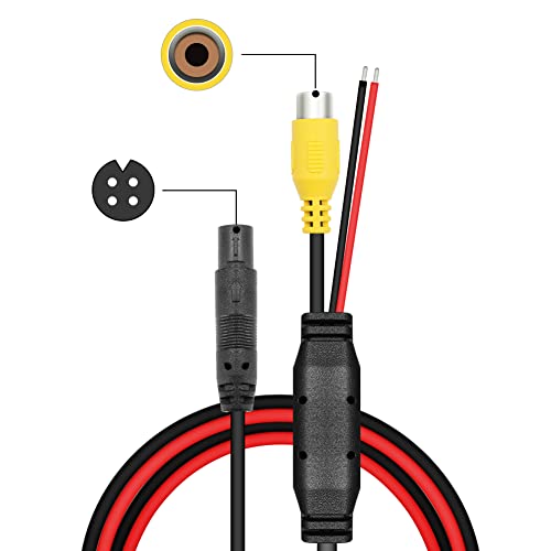 GreenYi 4Pin захранващ Кабел с конектор RCA за видеокамера B0BKGGRP4Z, B0BXP43Q35, B0BXP6J65L, B085ZYSH9K, B0894DMJLF, B0925L45GF