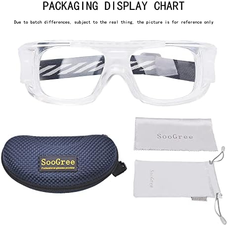 SooGree Спортни Очила за Мъже, Жени, Баскетбол, Футбол Спортни Очила с защита от Замъгляване Удари Сблъсъци Носимые Очила
