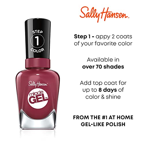 Гел-лак за нокти Sally Hansen Miracle, цвят-кремав 229 (Опаковка може да се различава) (опаковка от 2 броя)