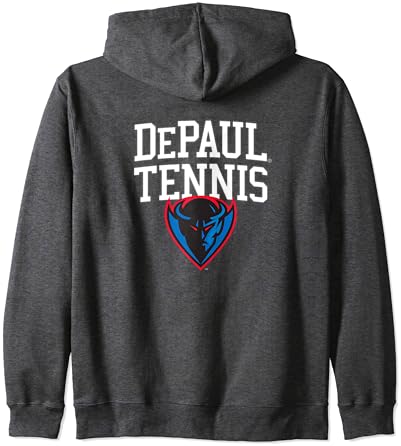 Hoody с качулка за тенис DePaul University Blue Demons с цип