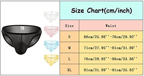 Мъжко Бельо Гащи, Комфортен Сетчатое Бельо Средна / Ниска Засаждане, Дишаща Издут Торбичка, Триъгълни Бикини