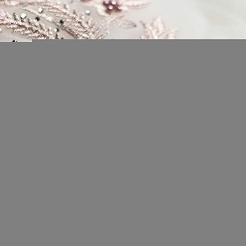 1БР 34x25 см Бродирани Стерео Дантелени Цветя, Декорация на Нокти с Мъниста и Кристали Апликация За Шиене на Сватбена Рокля, плодово-зелени