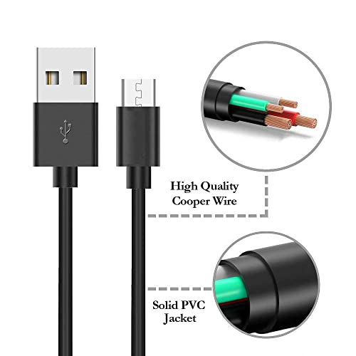 Nielsr 2 бр Кабел Micro USB Кабел за Зарядно устройство Конектор за синхронизация на Данни и зарядни кабели