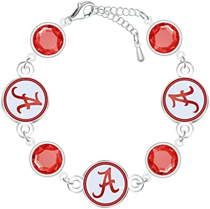 На съответните акции на NCAA Crimson Tide Disc Гривна От мъниста