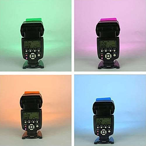 Универсална светкавица Speedlite Цветни Гел филтри 40 БР 20 Цвята, Съвместими с Фотографски Гелевыми Филтри Speedlight за фотоапарати Аксесоари за Фенери