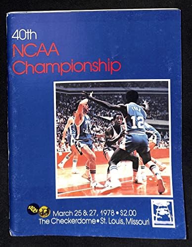 1978 Програма на Финалите на четири NCAA Шампиони Кентъки Дюк Нотр-Дам Арканзас 86062b19 - Програма колежи