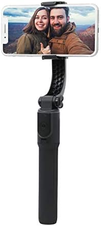 Стабилизатор на Realm Selfie Gimbal с wi-fi дистанционно управление за смартфон, Прибиращ Bluetooth-Селфи-нож и Статив, 1-Оста Кардан Подвес за смартфон