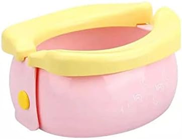 WPYYI Пътни Преносими Детски Тоалетни саксии за Бебета, сгъваеми Пръстени за саксии За Момчета и Момичета, Многофункционални Екологично чисти (Розов цвят)