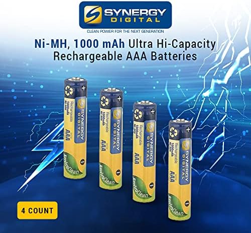 Акумулаторна батерия за безжичен телефон Synergy Digital, съвместим с безжичен телефон Panasonic KX-TGF572, (Ni-MH, 1,25 В, 1000 mah), батерия с голям капацитет
