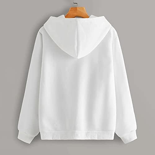 Дамски блузи Balakie, Върхове с Принтом на Сърцето, Пуловери с дълги ръкави и завязками, Блузи с джоб (S-XL)