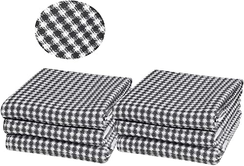 Комплект кухненски кърпи за миене на съдове Weaver's Case от памук, 6 предмети, 16x26 Супер Абсорбираща - Сушене и почистване - Основно Кухненско Вафельное Кухненски кърпи за всеки ден (16x26, Тюркоаз)