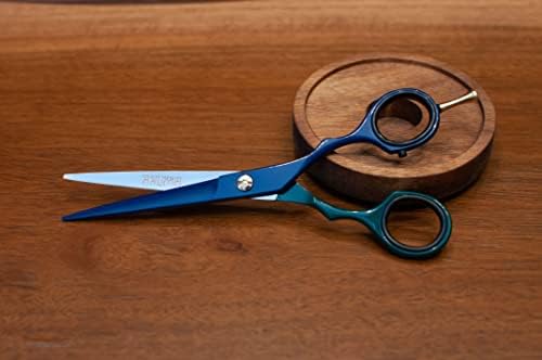 Ножица за Подстригване на Коса Ножици 6,5 Фризьорски салон Обикновени Ножици От Японска Неръждаема Стомана със Сменяеми Вложки за Пръстите