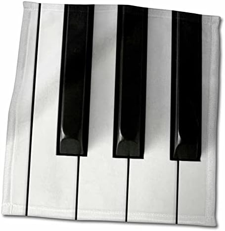 Музика 3dRose Florene - Клавишите на пианото - Кърпи (twl-29776-1)