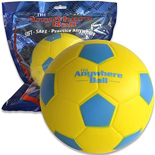 Футболна топка от стиропор за деца Nature Bound Thin Air Brands - Супер Мека за юниорского футбол - Жълт (TAB545)