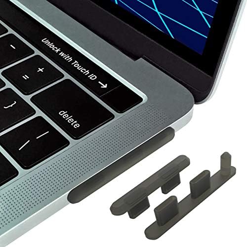 [4 части] Удобни USB-капачки за USB кабел C и зарядно кабел Apple / Tether Силиконови капачки със защита от прах, предпазват по време на пътуване, портативни, предназначени Cozy (Glow Assorted)