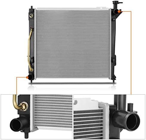 1-ред алуминиев радиатор в стил OE, съвместим с Santa Fe Sport 2.0 T 2013-2018, DPI 13373