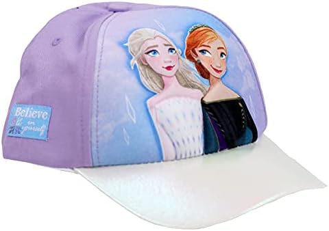 Бейзболна шапка на Дисни Frozen Elsa & Anna 3D POP за едно малко момиче, Лилаво, 4-7 години