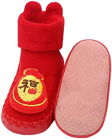 Детски Обувки за бебета, Есенно-Зимни Чорапи за Момчета И Момичета, Обувки на пода, Топли И Удобни Китайски Чорапи за тийнейджъри