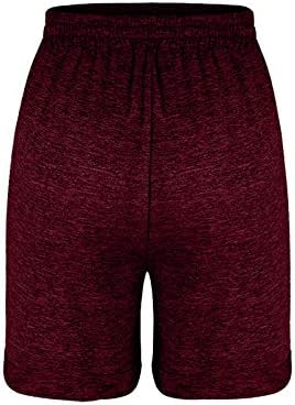 Удобни Дамски Шорти с завязками за отдих и джобове, Меки Дамски къси Панталони за йога Lounge Yoga с Висока Талия