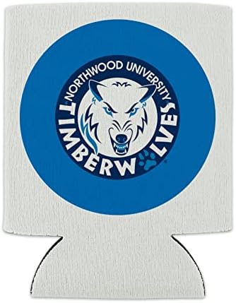 Охладител с логото на Northwood University Secondary Can Cooler - Държач за напитки С ръкав за Прегръдки, Сгъваема Изолатор - Притежателя с изолация за напитки