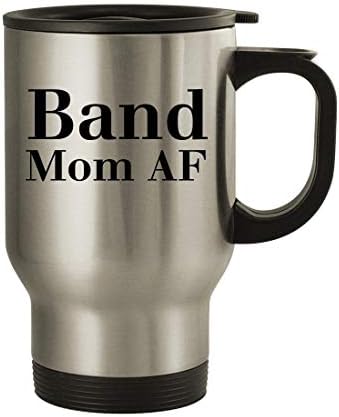 Чаша За пътуване Knick Цака Gifts Band Mom AF - 14 грама От Неръждаема Стомана, Сребрист цвят
