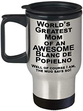 Пътна чаша Blanc de Popielno със Заек, подарък за Любительницы Зайци - най-Добрата в света на мама най-страхотните Заек
